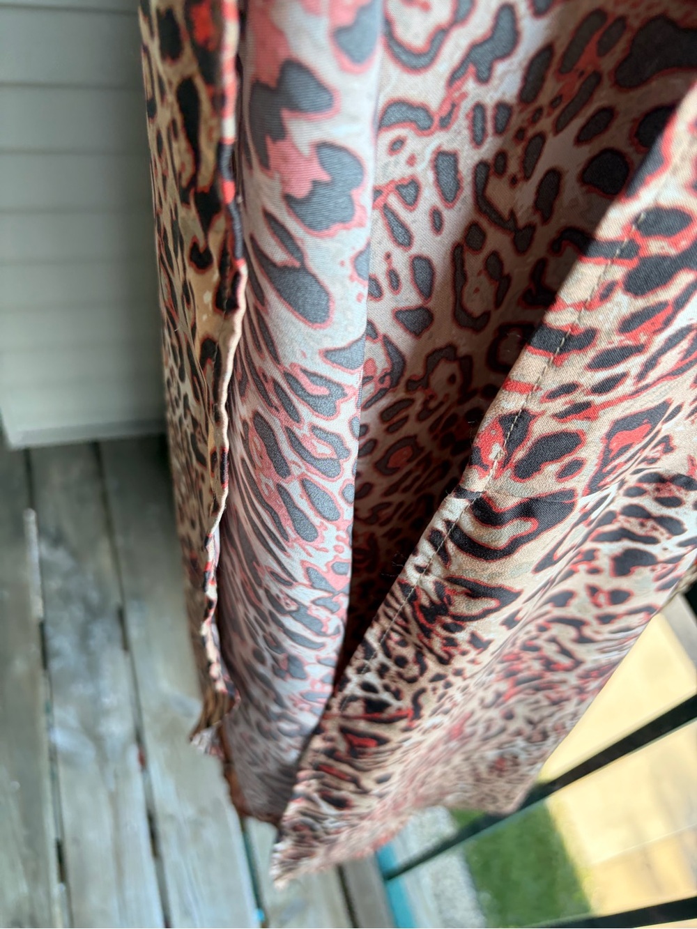 🆕🐆 Nicole Miller Leopard Print Halter Maxi Dress Size M Satin Party Evening Gown - Picture 12 of 17